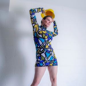 Mod long sleeve mini dress 😍